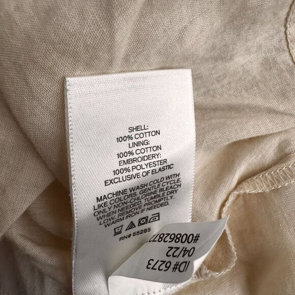 Express Womens Peasant Blouse M Embroidered Balloon Sleeves Sweetheart Neckline - Picture 6 of 6